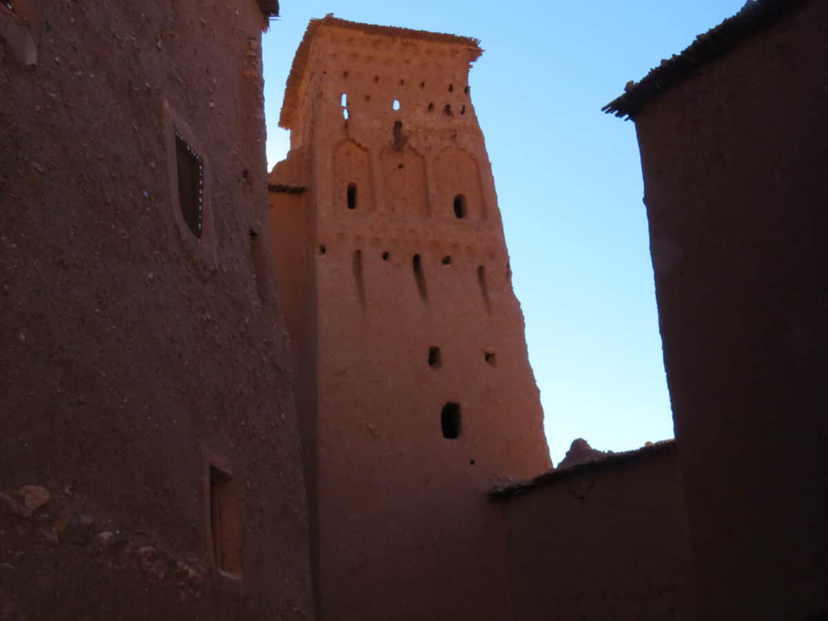 mud buildings in Ait Benhaddou, Morocco