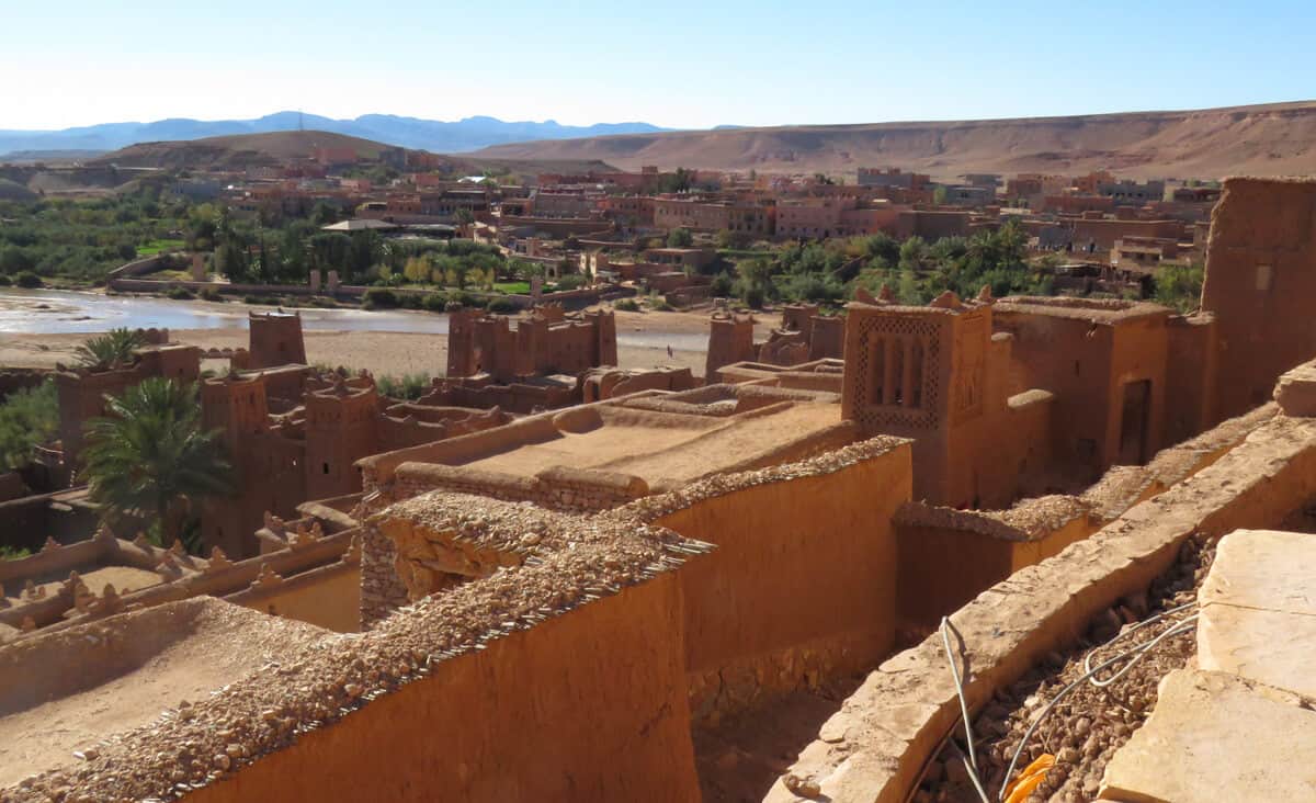 mud buildings in Ait Benhaddou, Morocco