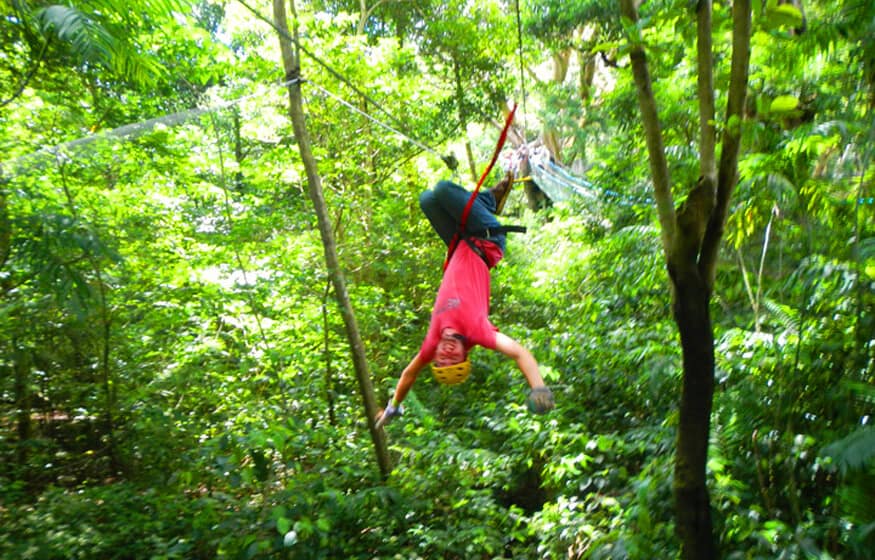 ziplining in Rincon de la Vieja, Guanacaste, Costa Rica