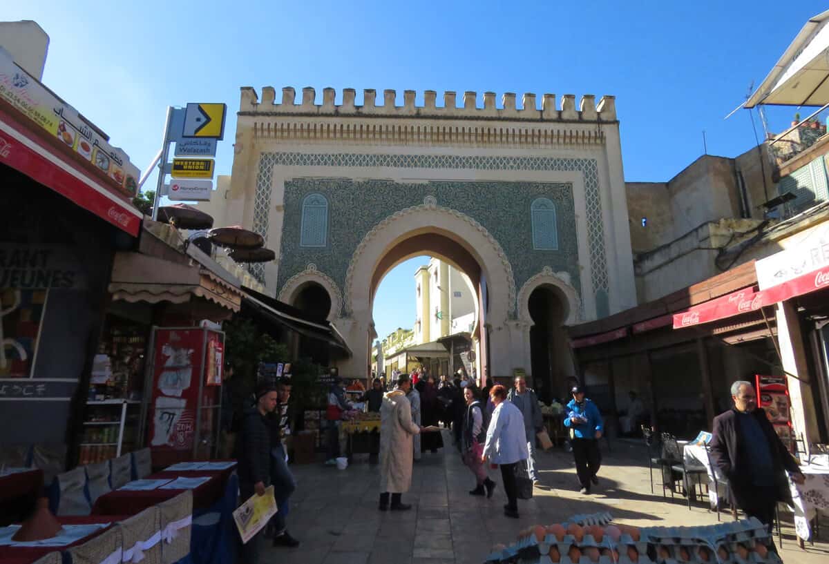 Bab Bou Jeloub in Fez. Green