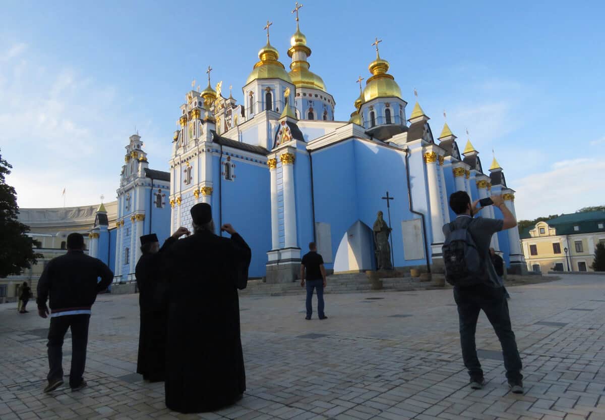 domes in Kiev (Kyiv), Ukraine