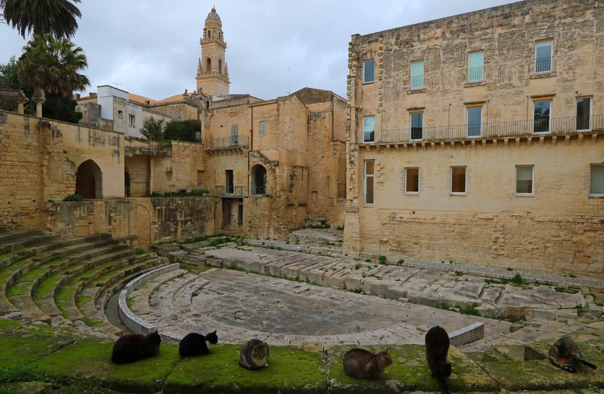 Roman Theatre, Lecce. Travel guide to the most beautiful city in Italy’s Puglia region: Lecce