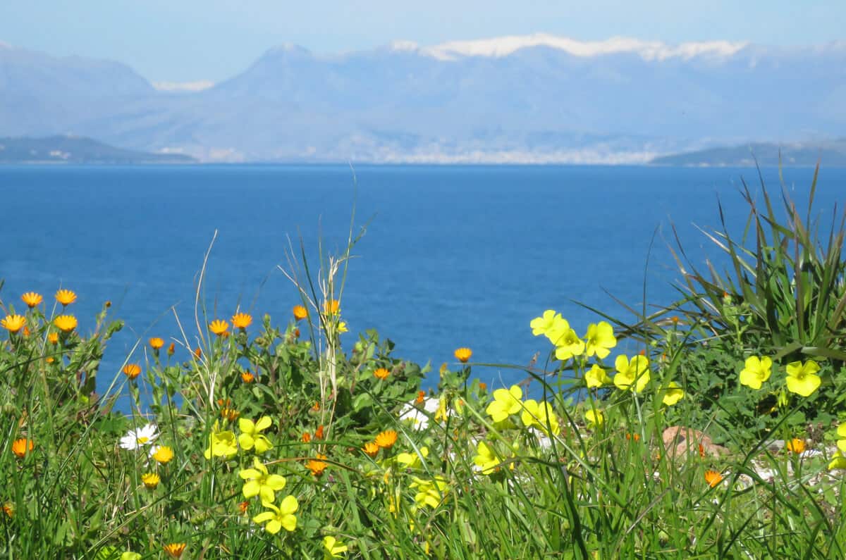 Views of Adriatic in Corfu