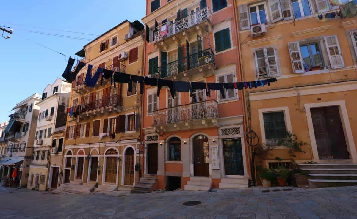 colorful streets of Corfu. A Visit to Corfu town
