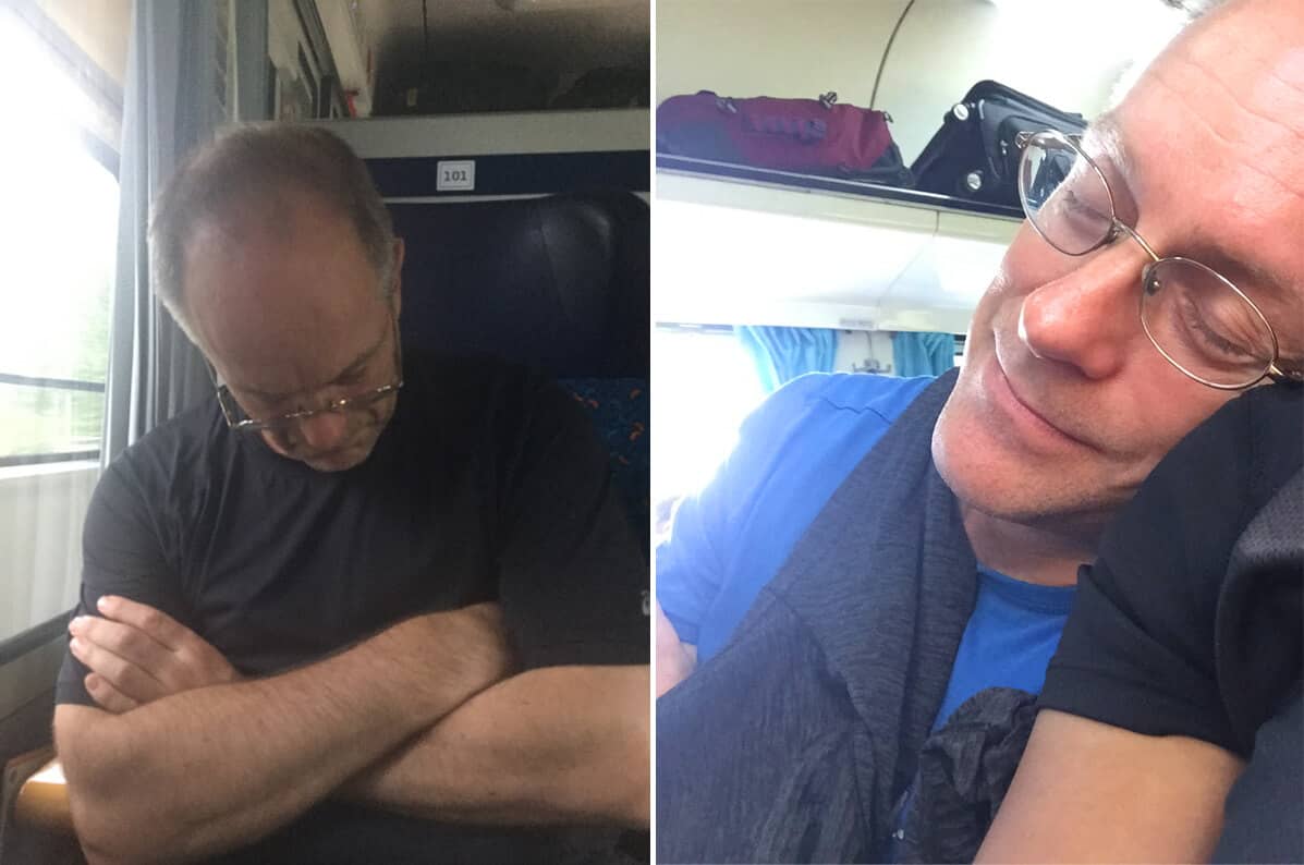 sleeping on trains