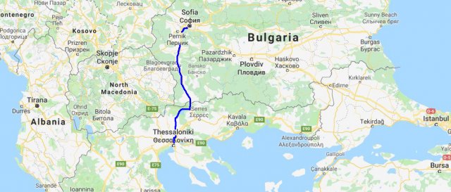Taking the Train from Thessaloniki (Greece) to Sofia (Bulgaria)