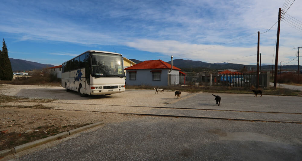 shuttle bus from Strymonas to Kulata