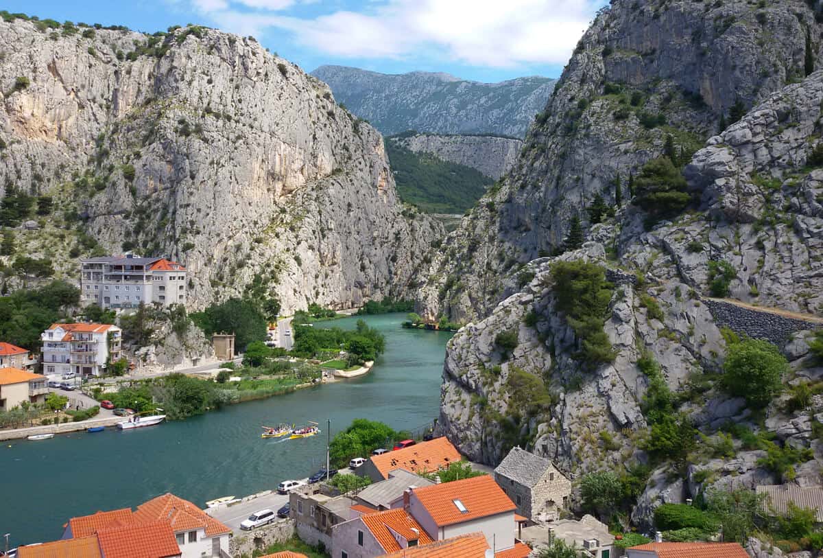 Cetina River in Omis.