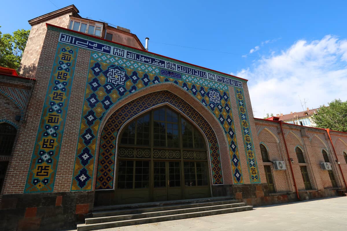 Blue mosque in Yerevan Armenia