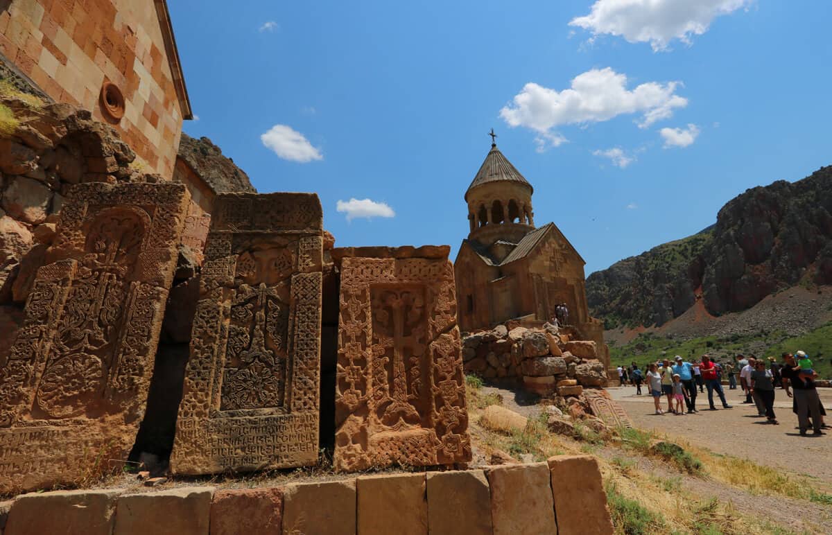 khachkars at Noravank Monastery, Armenia