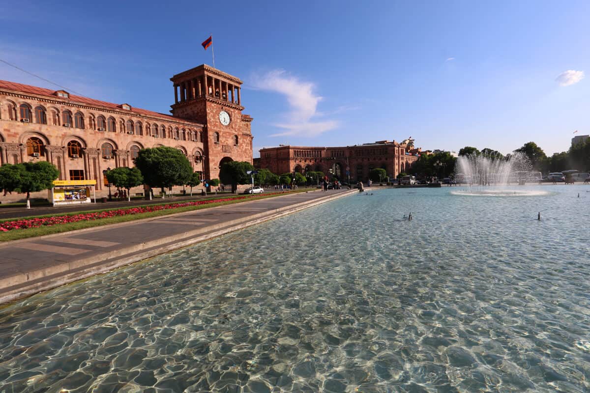 Republic Square fountains, Yerevan, Armenia