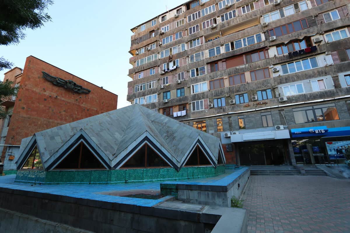 Soviet era monuments and buildings in Yerevan Armenia
