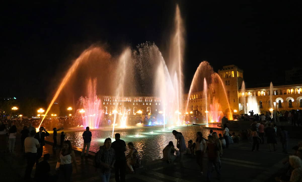 Singing fountains, Yerevan Armenia