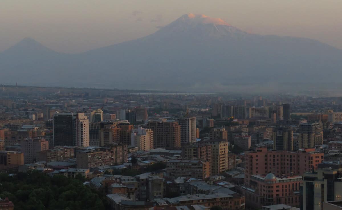 Views of Mt. Ararat, Yerevan