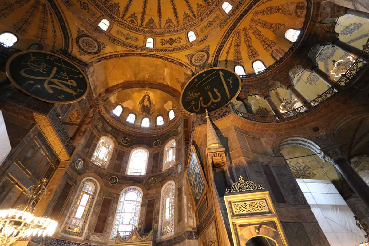 Hagia Sophia interior, Istanbul, Turkey. 3 Days in Istanbul