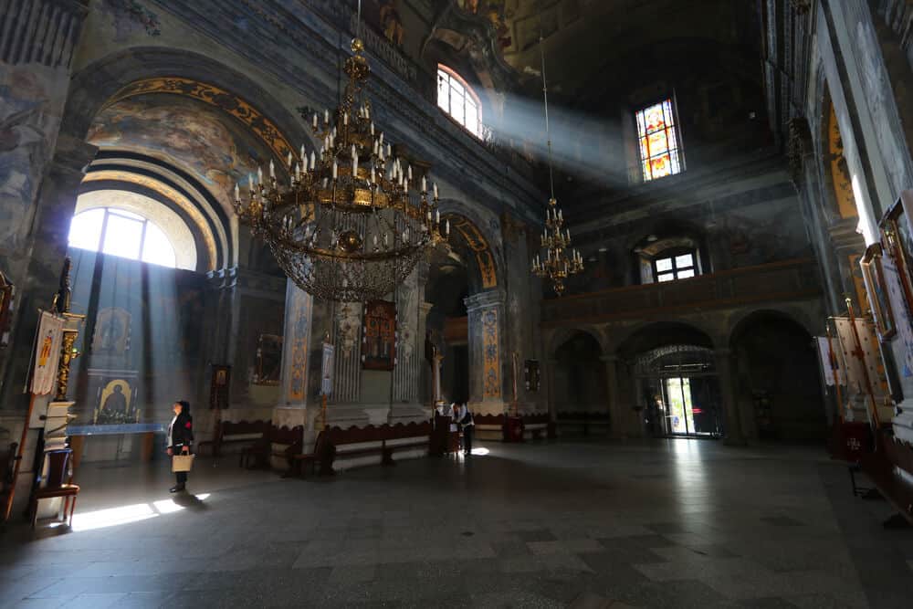 inside the Archangel Michael Church, Lviv