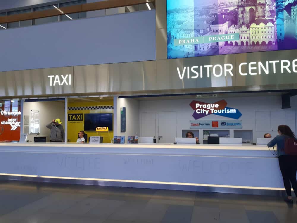 Tourist information center at Prague Airport