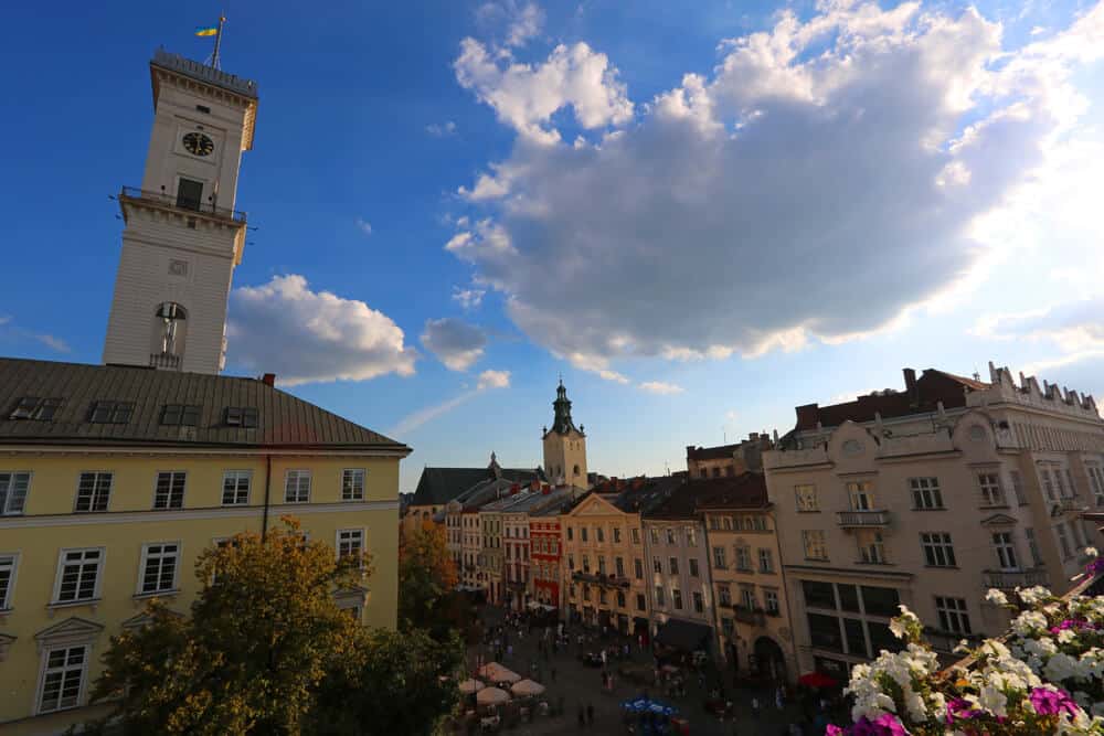 tower at city hall, Lviv, Ukraine