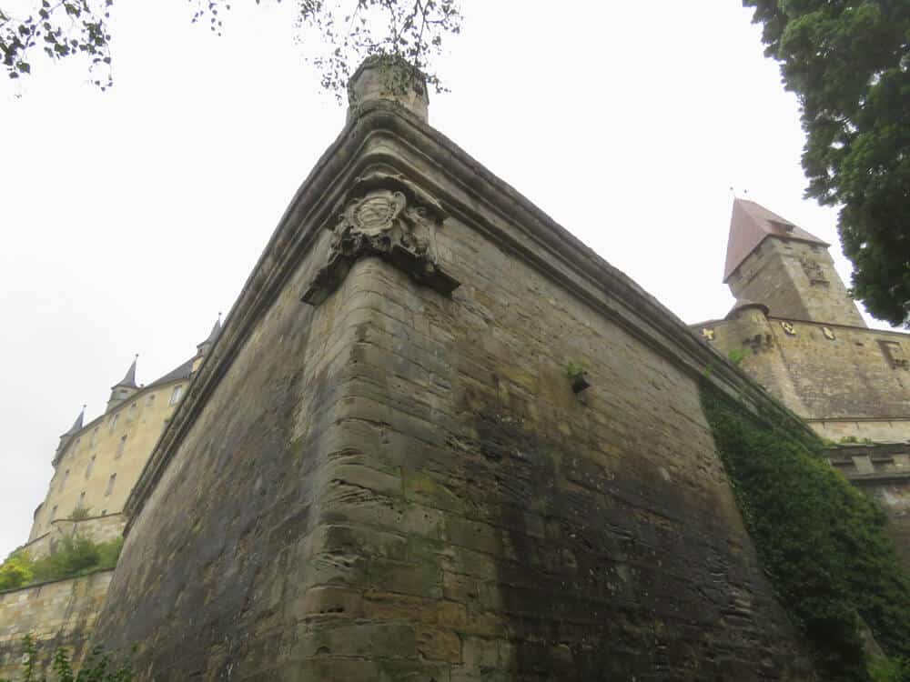 walls of Veste Coburg in Coburg, Germany