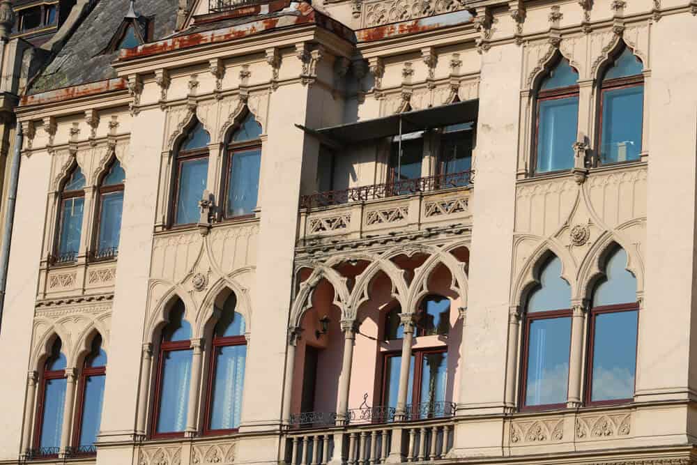 building on Shevchenko Avenue, Lviv
