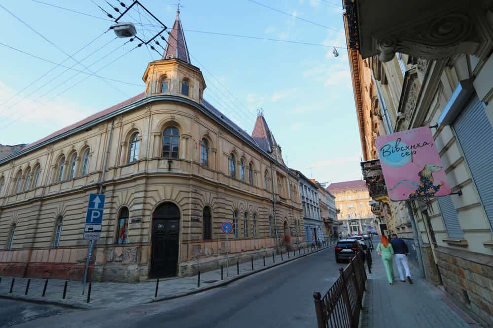 the streets of Lviv, Ukraine