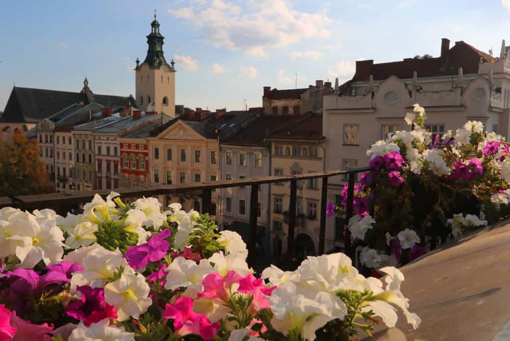 Views of the Rynok in Lviv, Ukraine. Why we loved our Summer in Lviv 