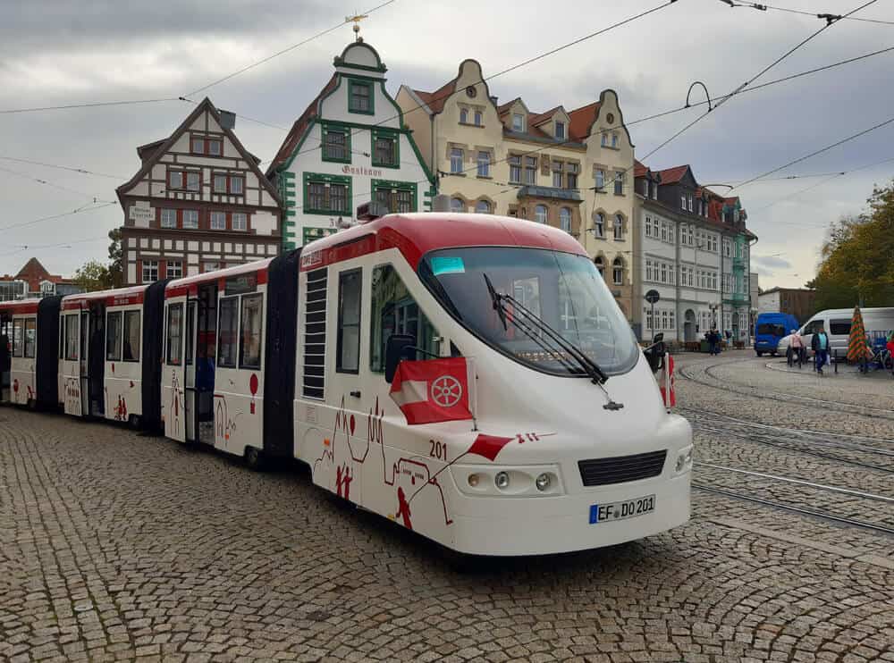 tourist center bus tour in Erfurt Germany