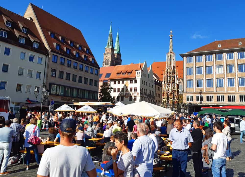 Hauptmarkt in Nuremberg Germany