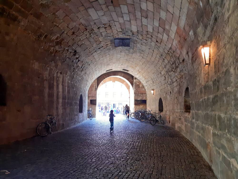 Historic Walls, Towers and underground tunnels in Nuremberg Germany