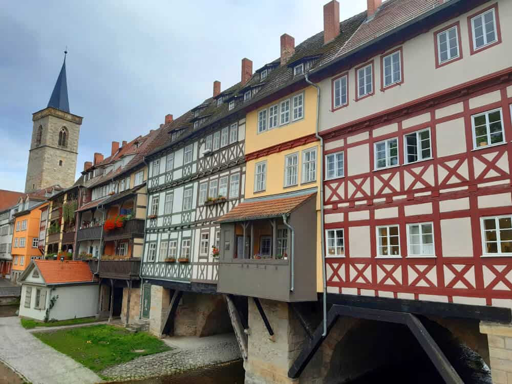 Merchants’ Bridge (Krämerbrücke) in Erfurt Germany. Why Erfurt might be Germany’s most underrated tourist destination
