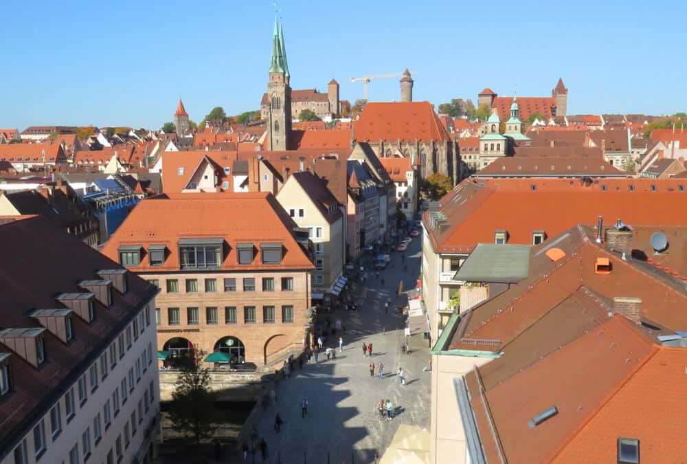 Views from the Adlerparkhaus in Nuremberg