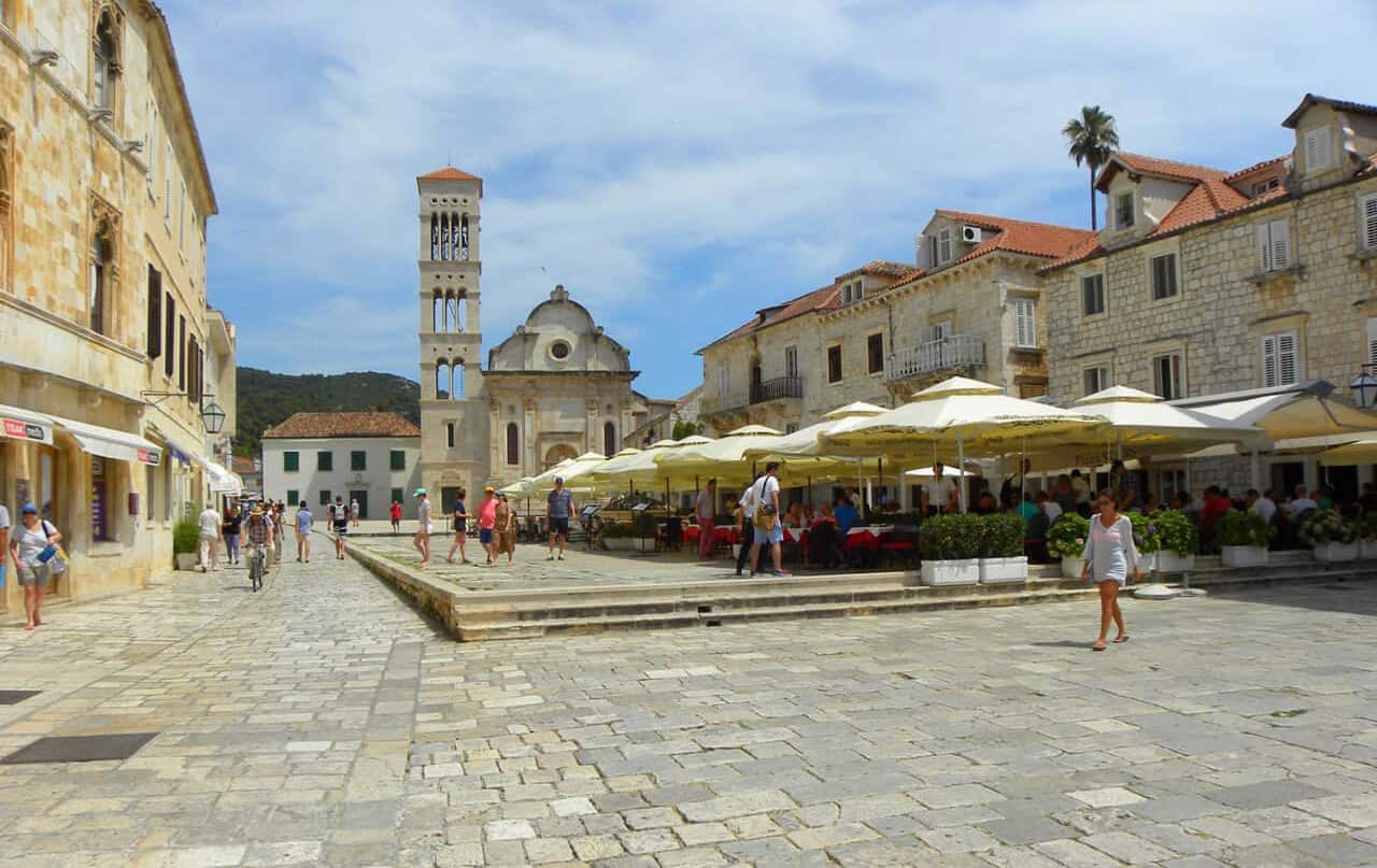 The largest square in Dalmatia, Hvar
