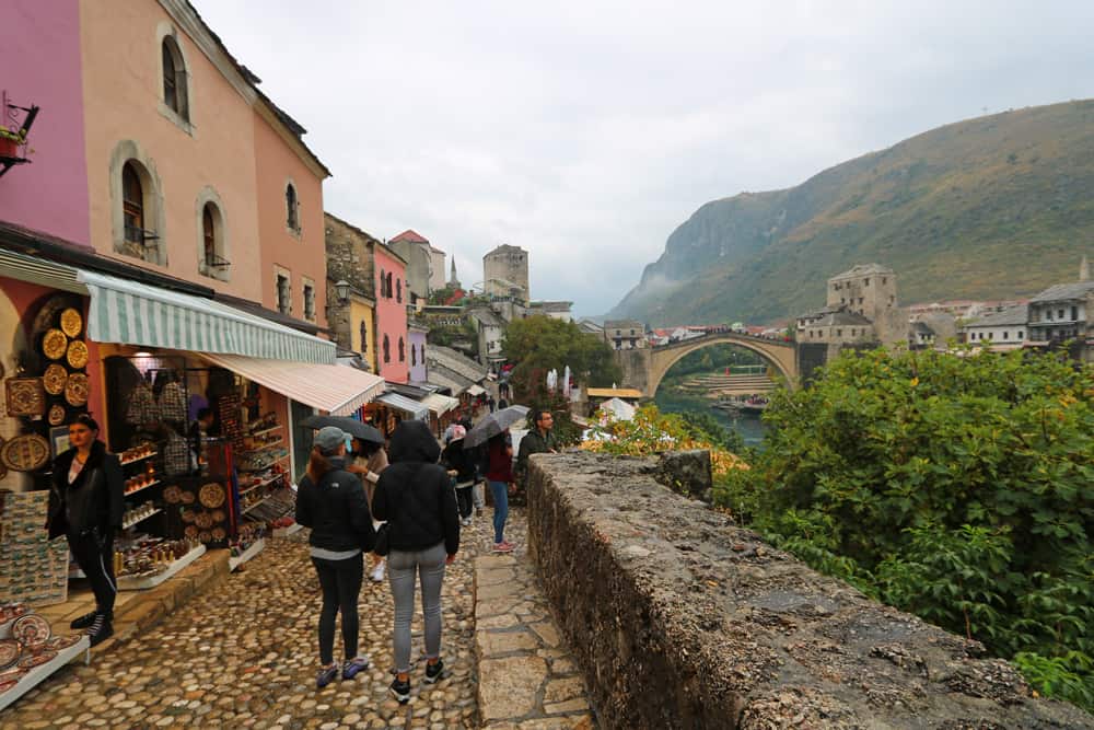 a rainy day in Mostar