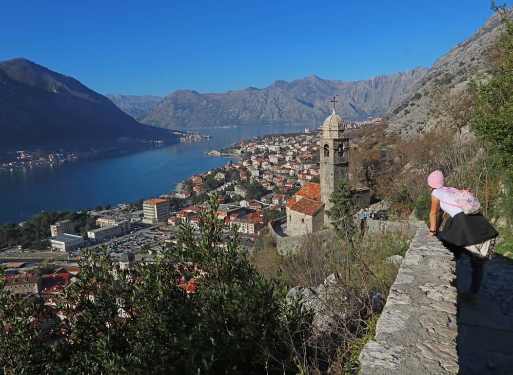 hiking to the fortress of St. John, Kotor