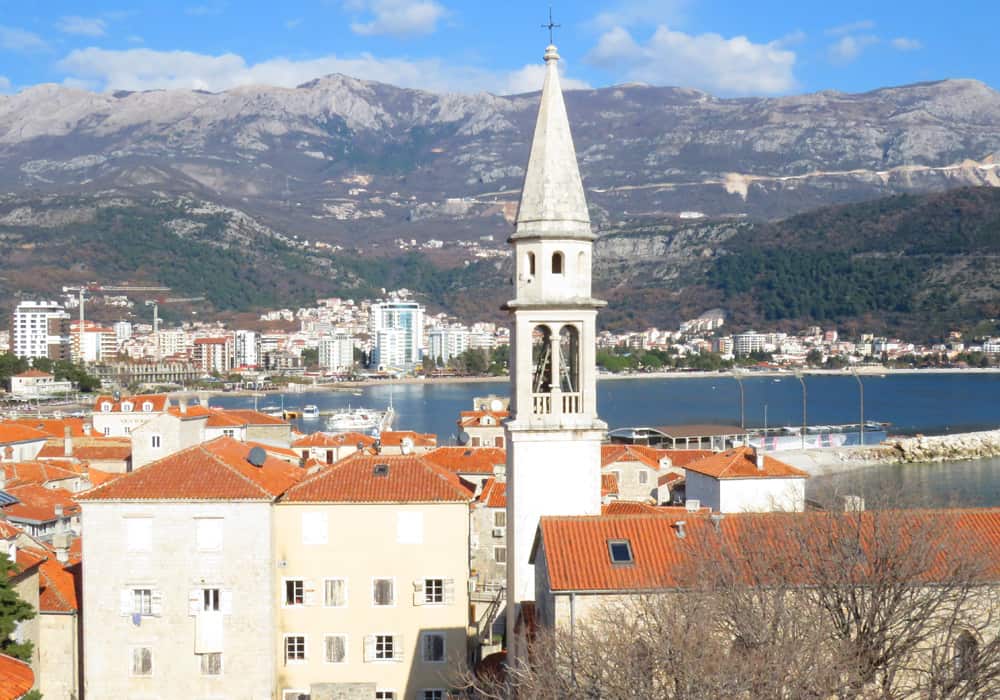 Kotor or Budva? Views from the citadel in Budva