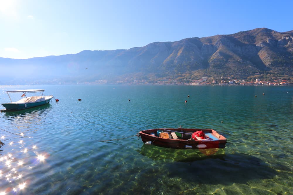 views of the Bay of Kotor