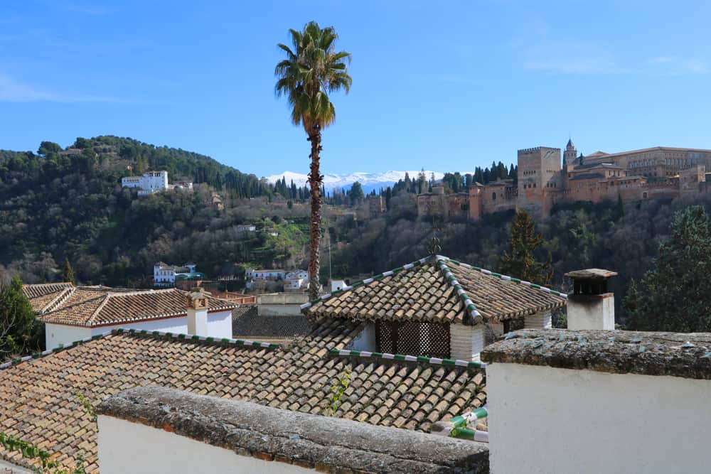 Views of the Alhambra and Sierra Nevada