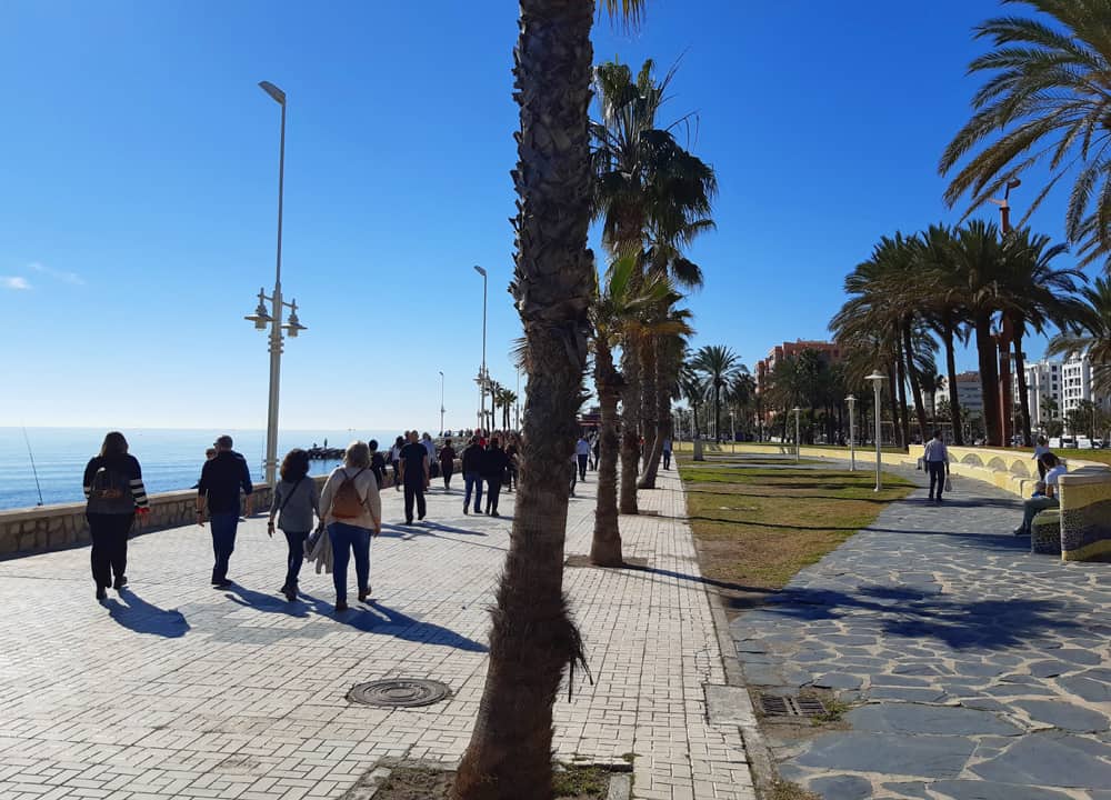 promenade in Huelin, Malaga