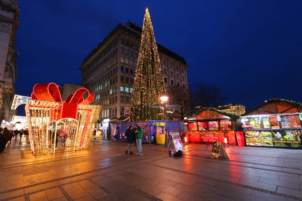 Christmas decorations in Belgrade