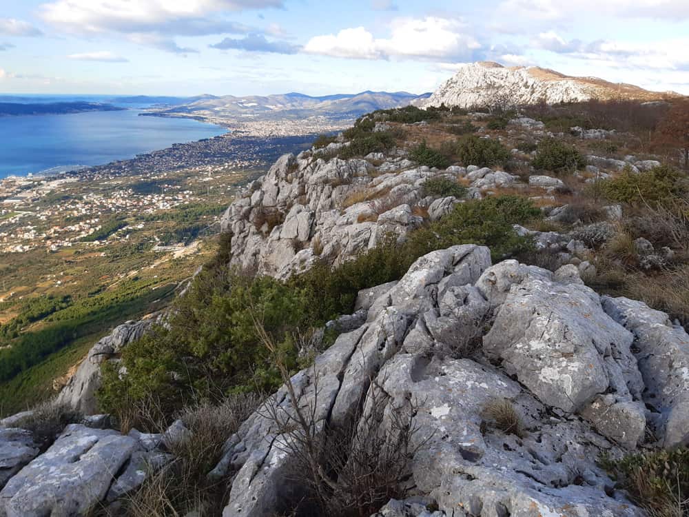 view on Mt. Kozjak looking towards Trogir