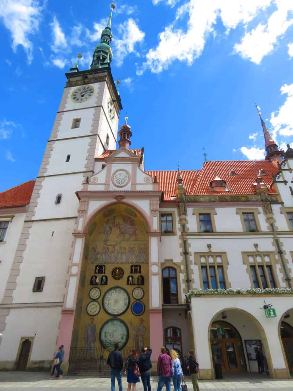 clock in Olomouc, Czech Republic