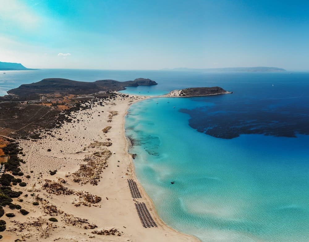 The beautiful beaches of Crete