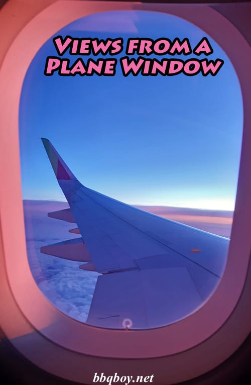 Views from a plane window Views from a plane window