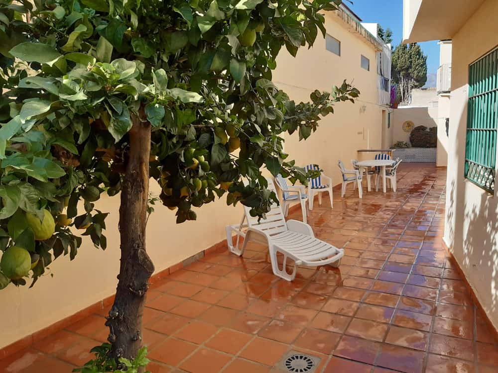 Nerja apartment yard