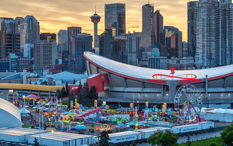 Sunset over Calgary