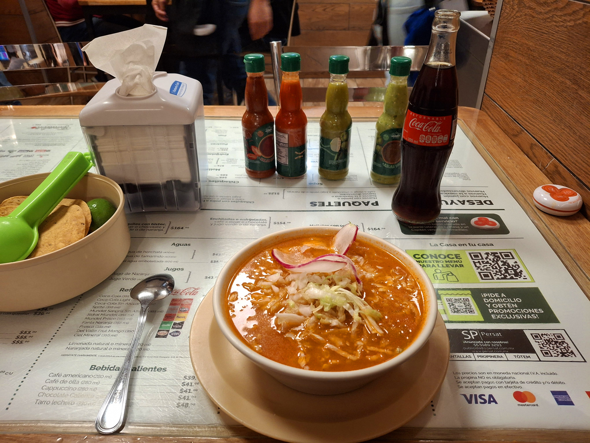 Pozole at La Casa de Toño 