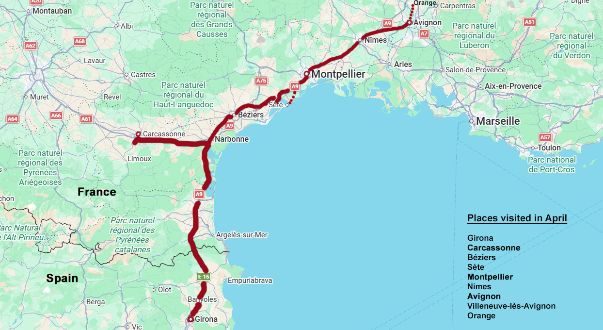 A month in France