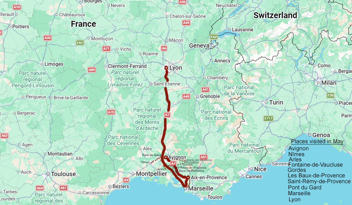 A month in France